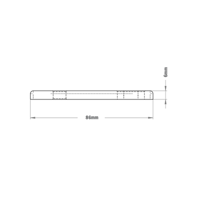 41-115-1 MODULAR SOLUTIONS FLAT PLATE 45 X 90 FLAT PLATE, W/ SLOTTED HOLE & HARDWARE